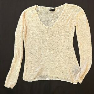 Elegant Cream Knit Sweater